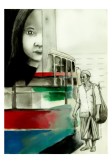 Pulang (Going Home) by Alf Sukatmo. Watercolor, graphite on paper.